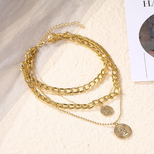 Multilayer Round Heads Necklaces